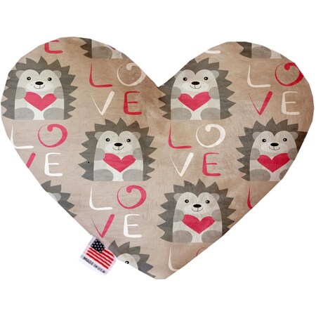 Mirage Pet Products Hedgehog Love 8 in. Heart Dog Toy 1368-TYHT8